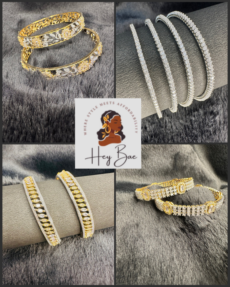 American Diamond bangles with anti-tarnish finish – classy and festive designs