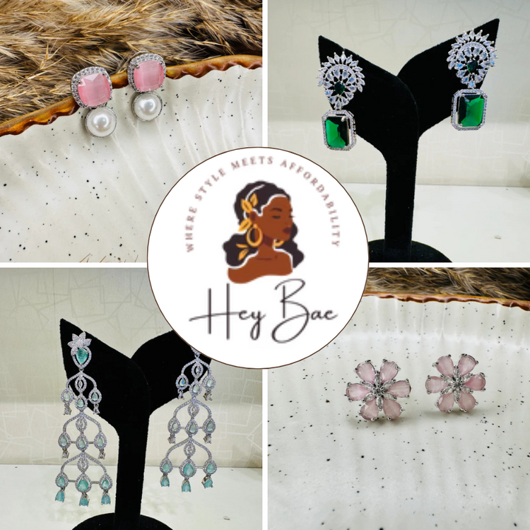 American Diamond earrings for parties and weddings – sparkly and elegant styles