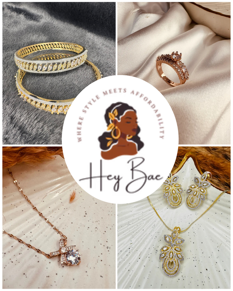 Complete collection of American Diamond jewellery – rings, earrings, bangles and sets