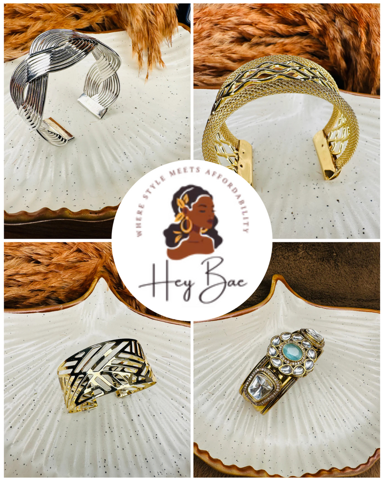 Bold cuff bracelets for women – sturdy anti-tarnish designs with American Diamond sparkle