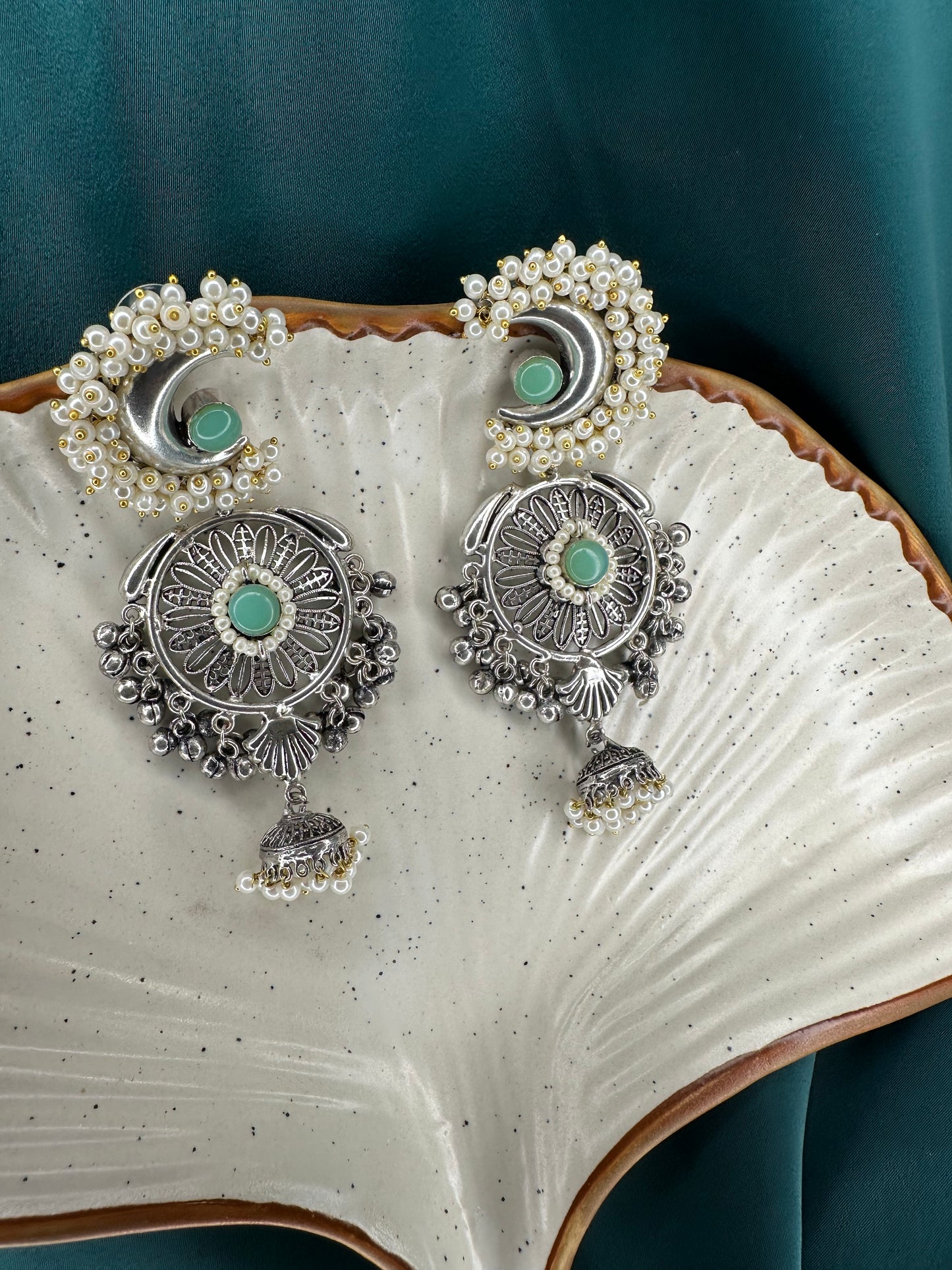 silver-white-oxidized-earrings-india