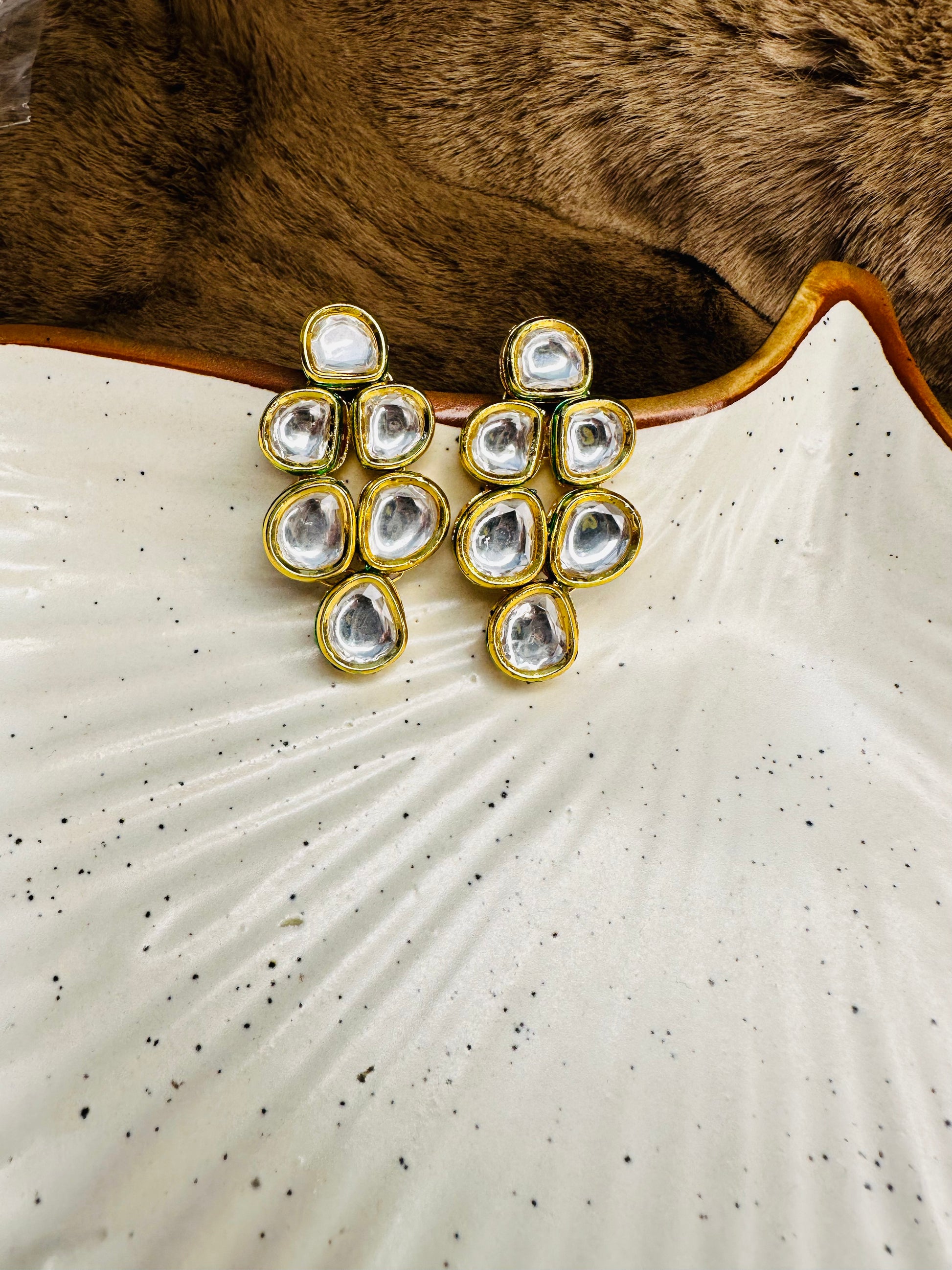 Deluxe Teardrop Drop Earrings with Pearls
