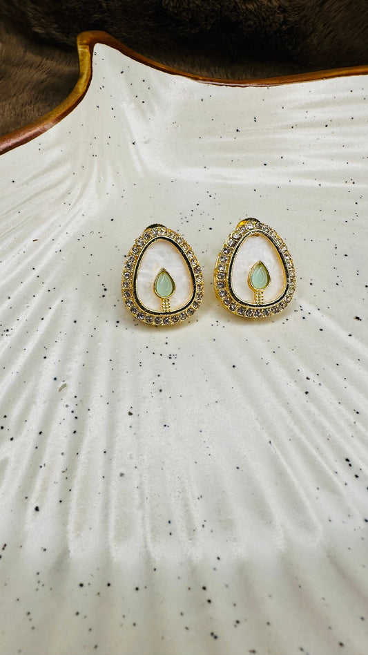 Hey Bae Ethnic Kundan Necklace Set with Earrings – Traditional & Festive Jewelry