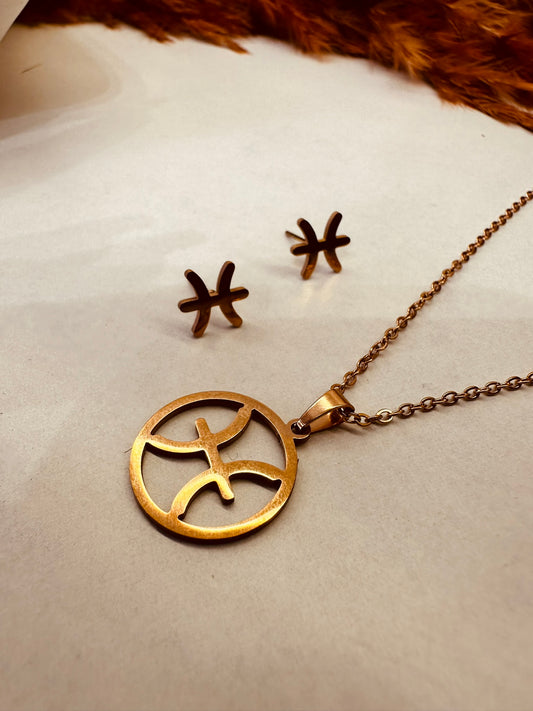 Black Stone Drop Necklace – Gold Chain Minimal Jewellery for Women