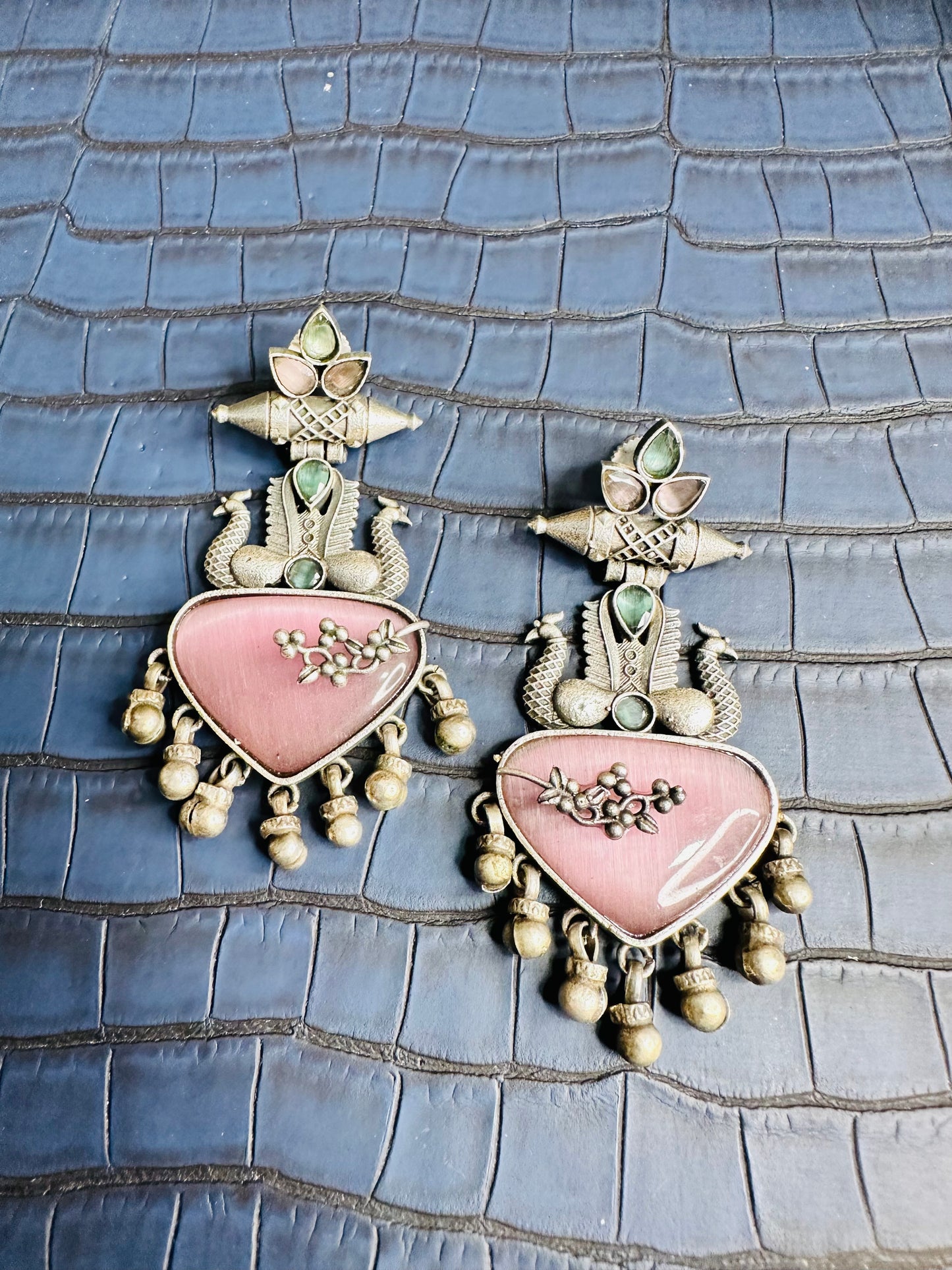 HeyBae Big Oxidised Earrings for Women – Ethnic & Western Statement Earrings