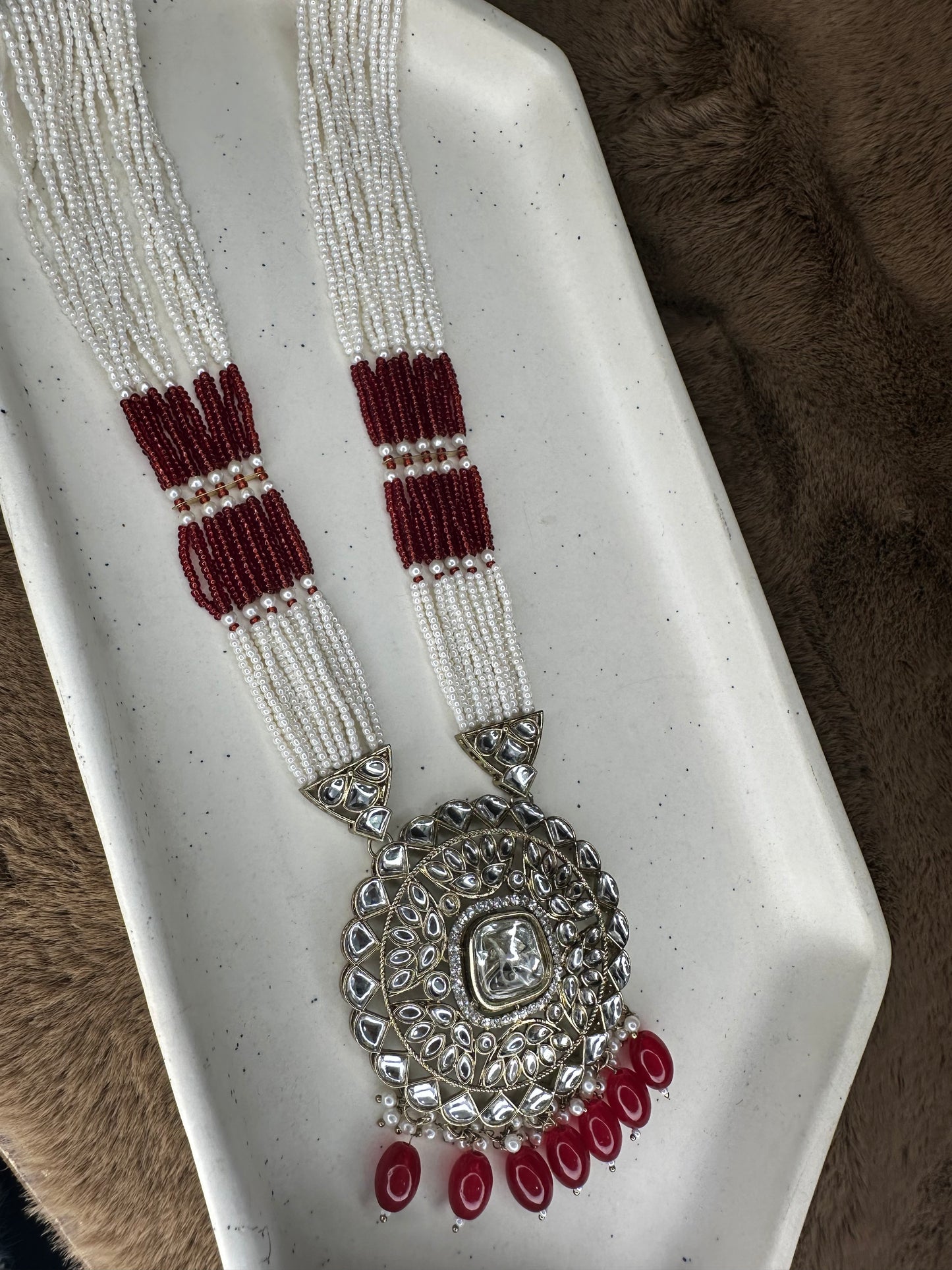 Matching Earrings and Maang Tikka for Set