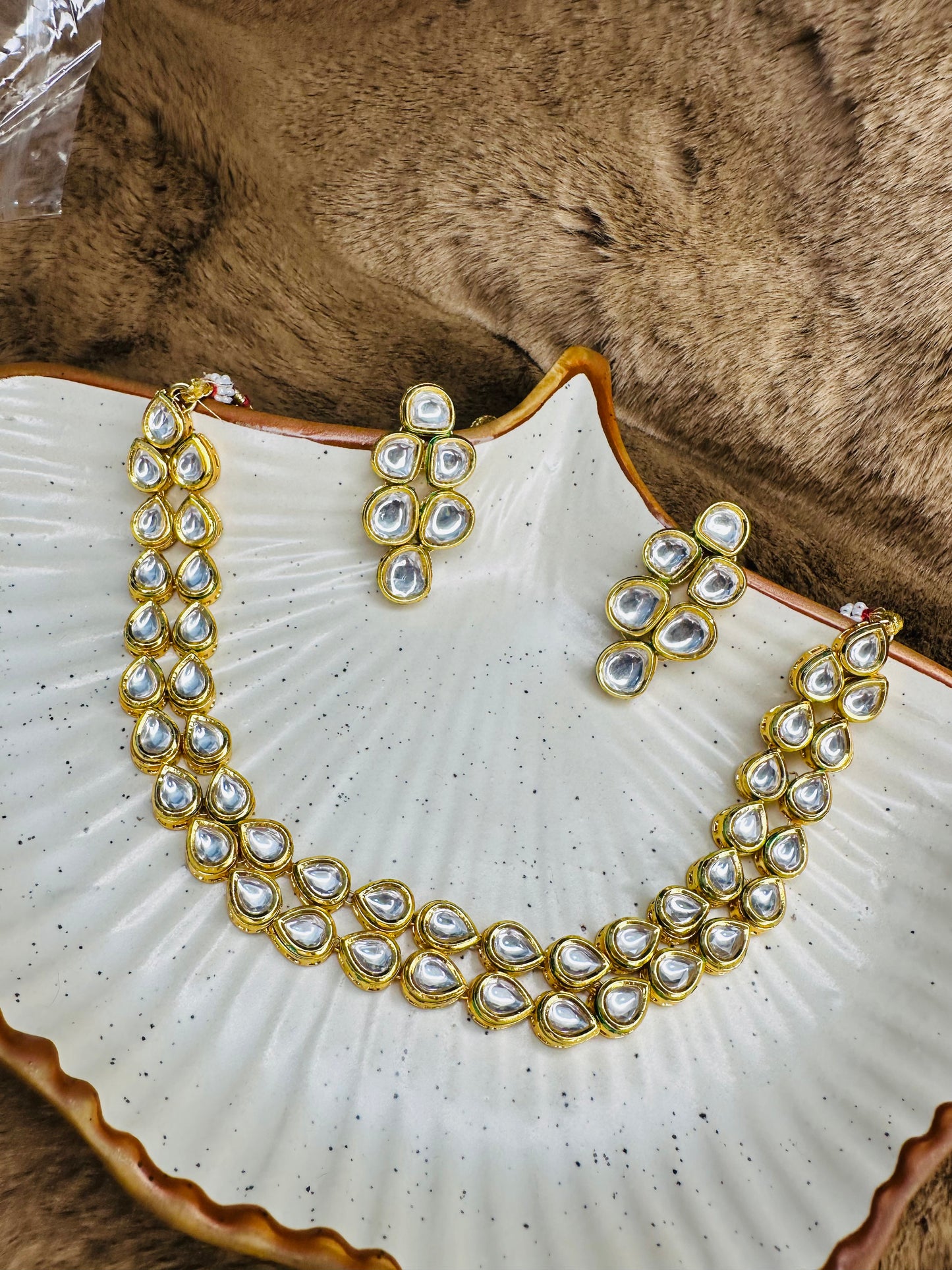 Double Line Kundan Choker Necklace – Hey Bae