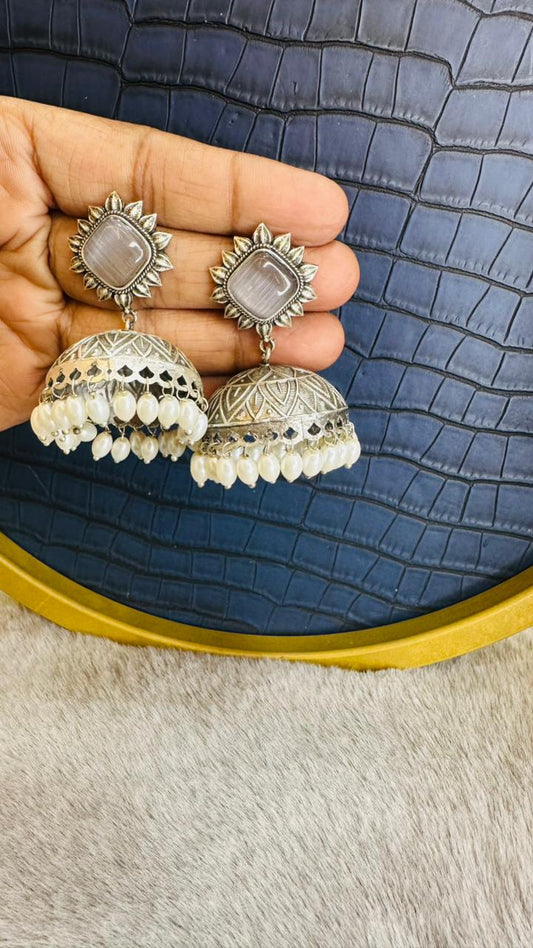 Banarasi Noor Jhumkas