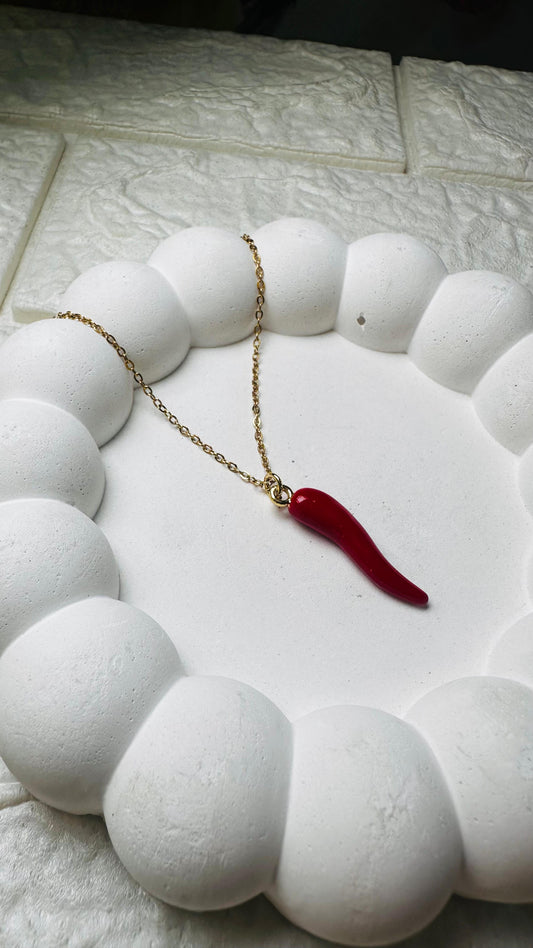 Red Chili Charm Necklace