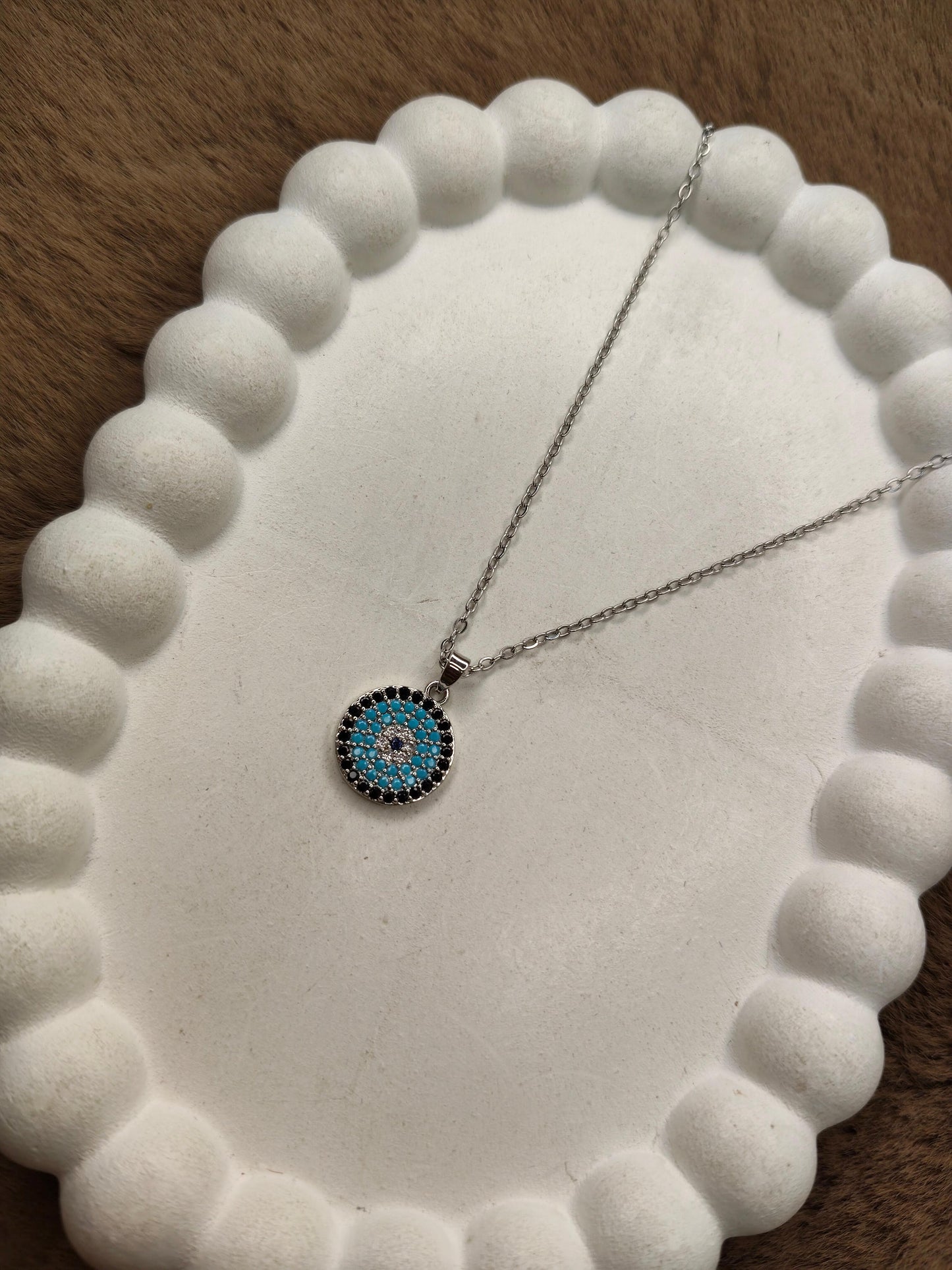 Evil Eye Medallion Necklace