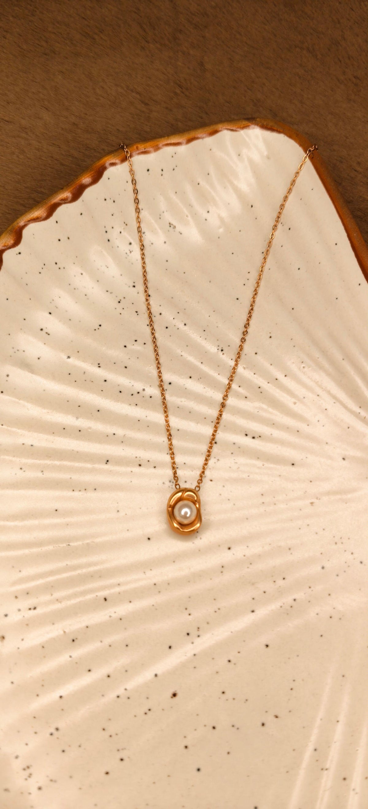 Pearl Embrace Pendant Necklace