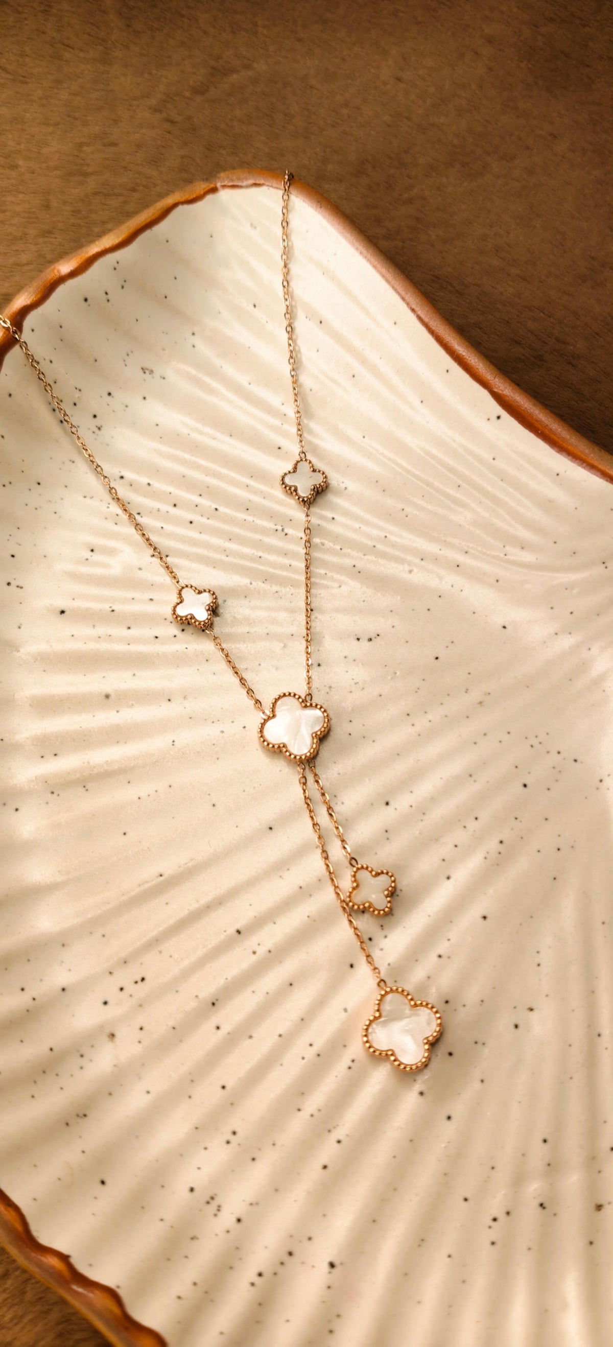Noir Bloom Reversible Lariat Necklace