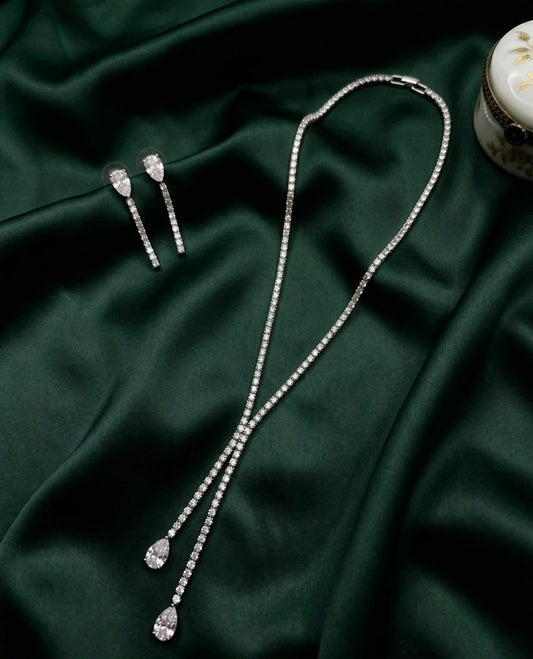 Celestia Tennis Crystal Necklace Set