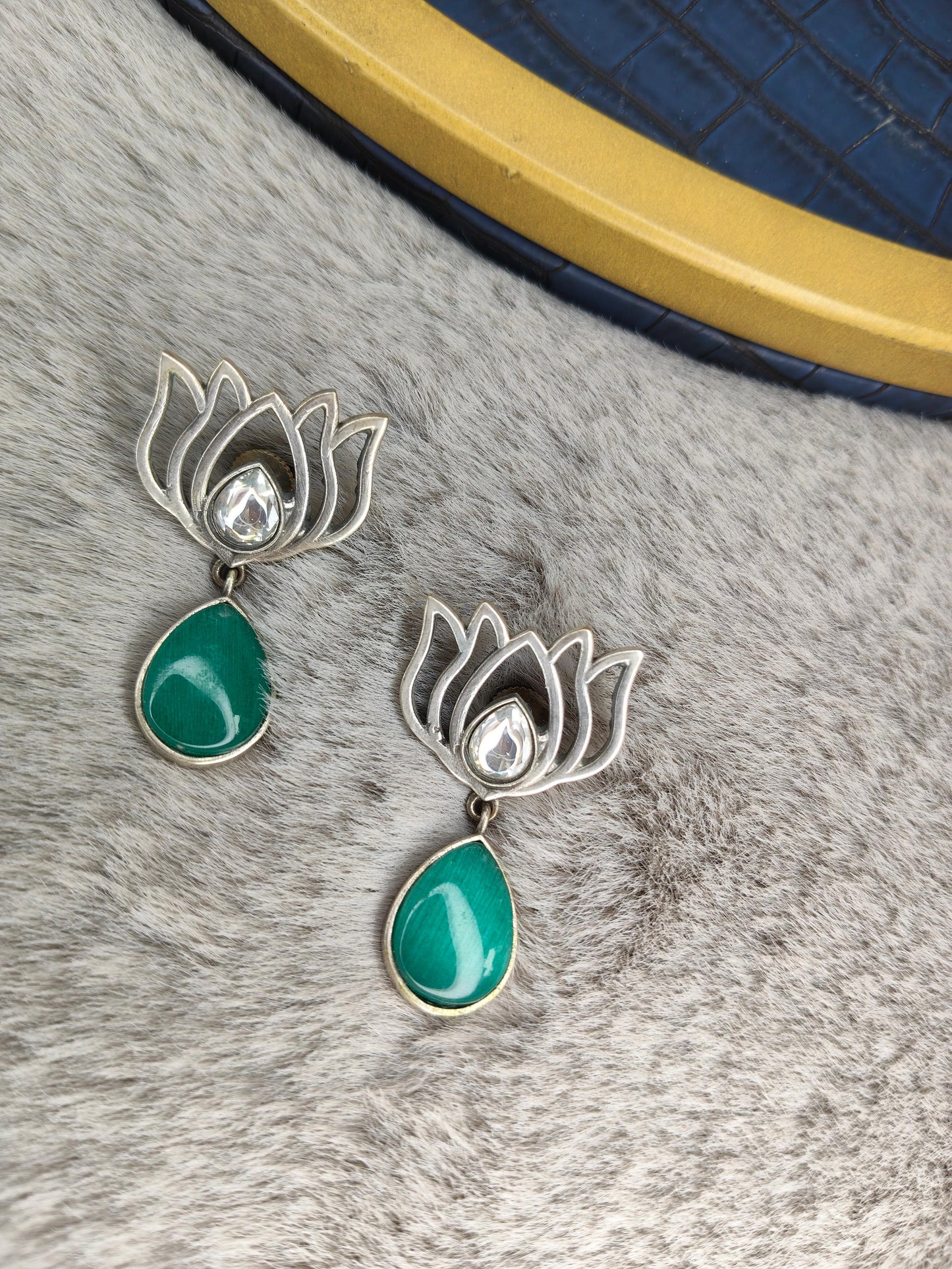 Lotus Dew Drops Earings
