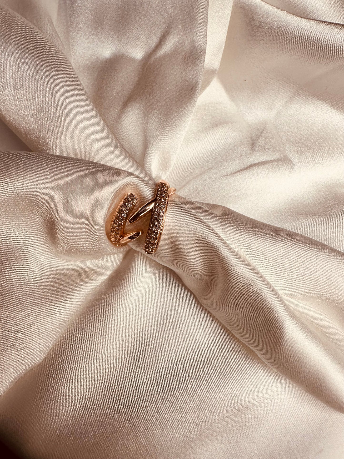 Adjustable AD Studded Ring β Everyday Elegance