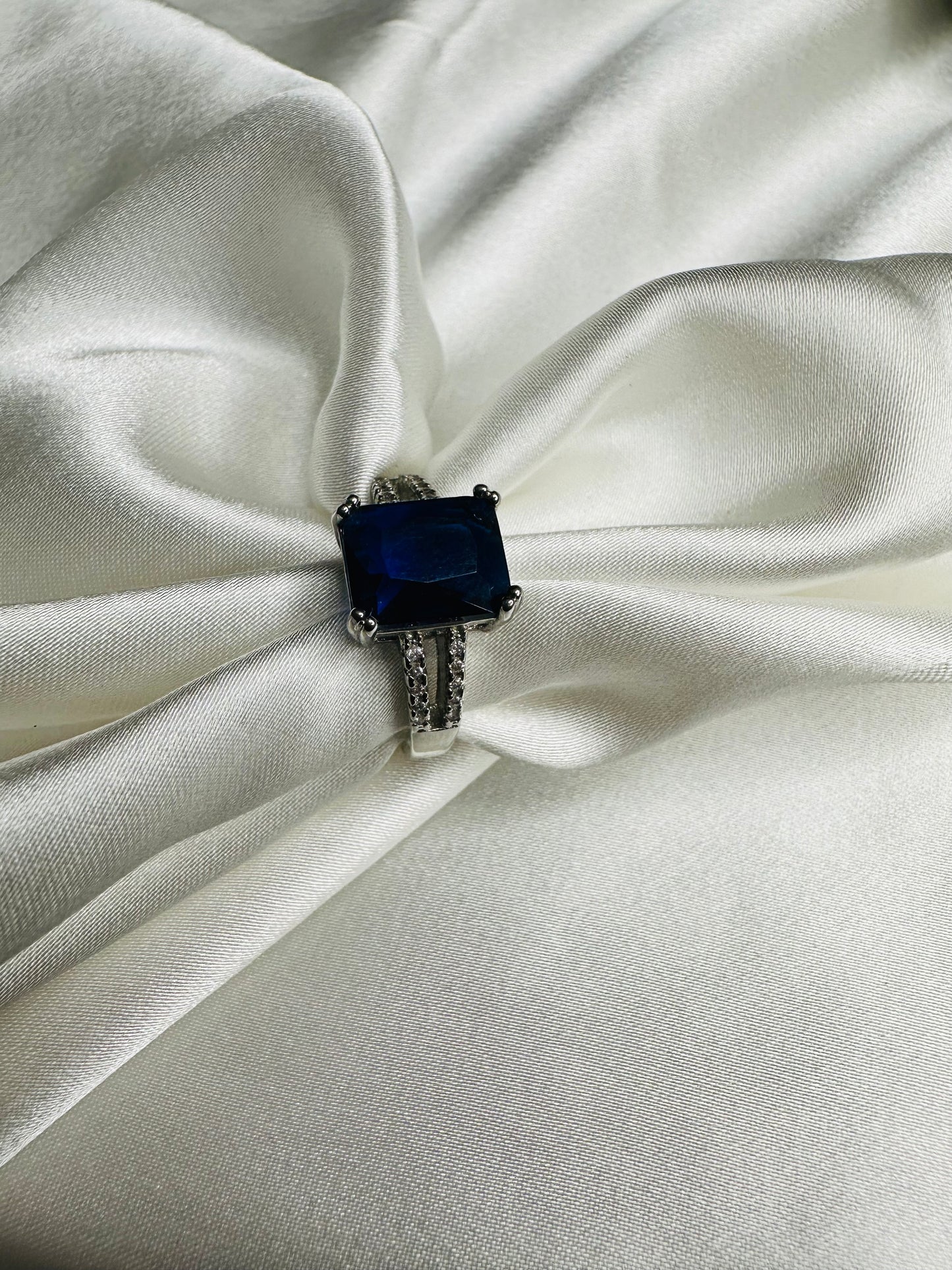 Adjustable American Diamond Solitaire Ring – Perfect Gift Idea