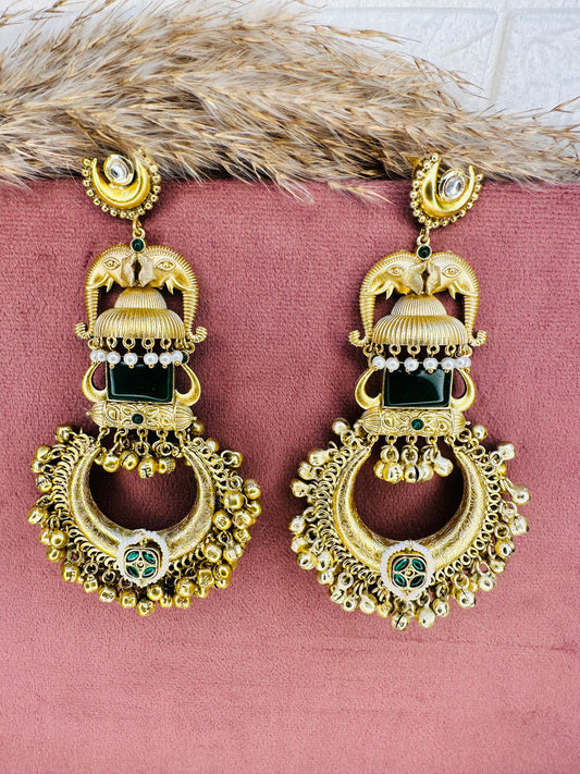 Hey Bae Handcrafted Floral Stone Earrings