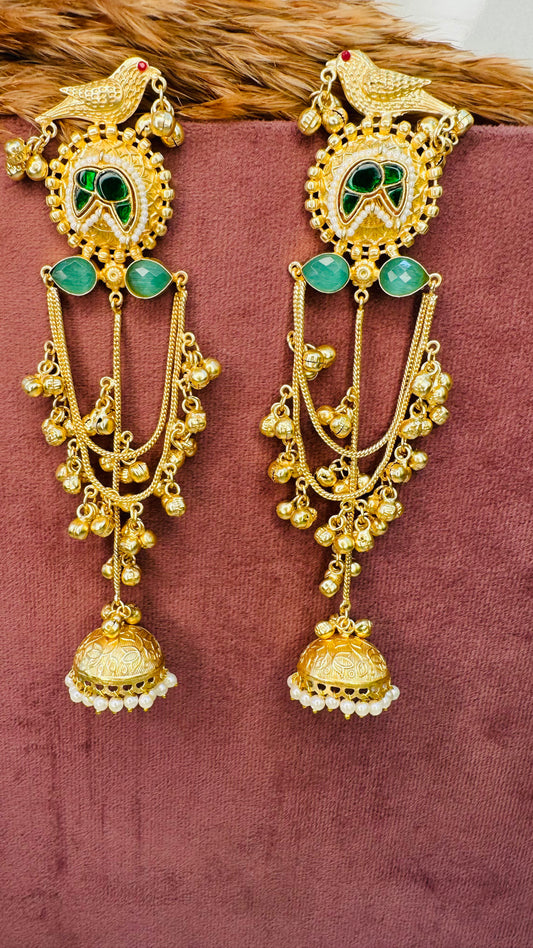 Hey Bae Handcrafted Dual-Tone Earrings