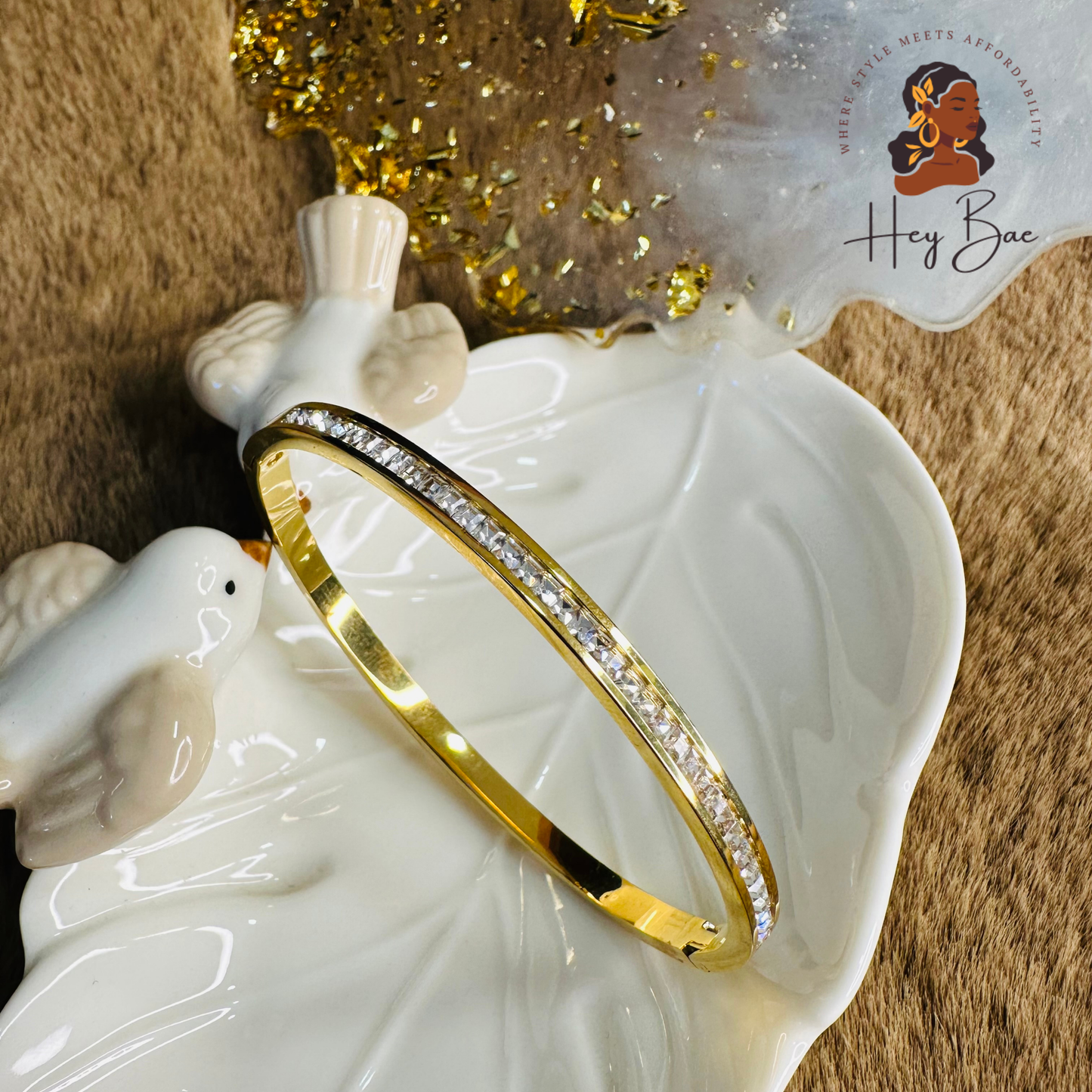 HeyBae AD Full Stone Bracelet in premium HeyBae jewelry gift box