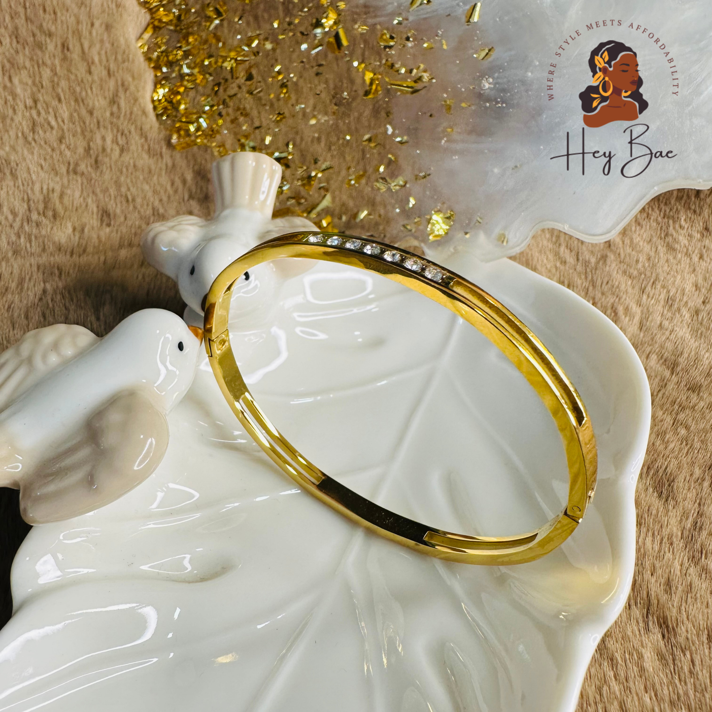 HeyBae Elegant AD Sleek Bracelet styled for festive and party wear