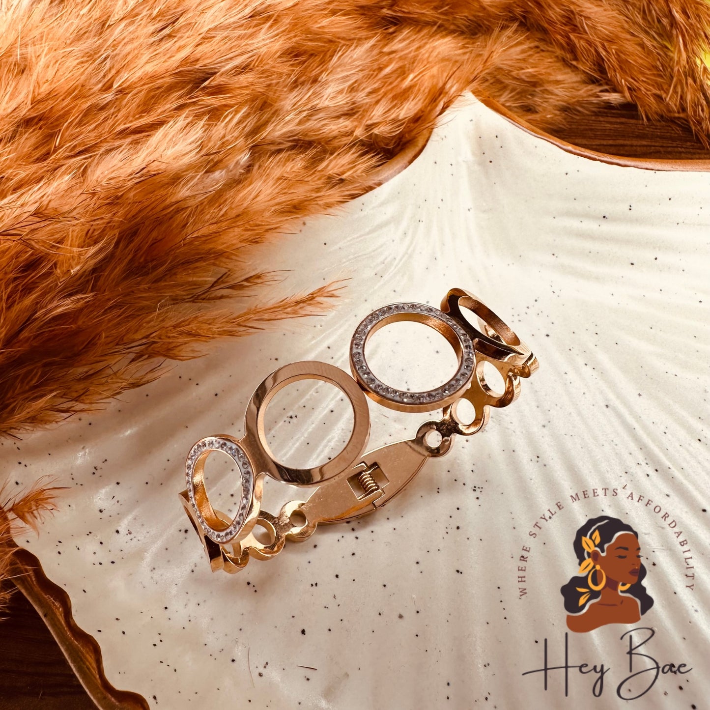 HeyBae Anti-Tarnish Gold Kada Bangles in premium HeyBae gift box