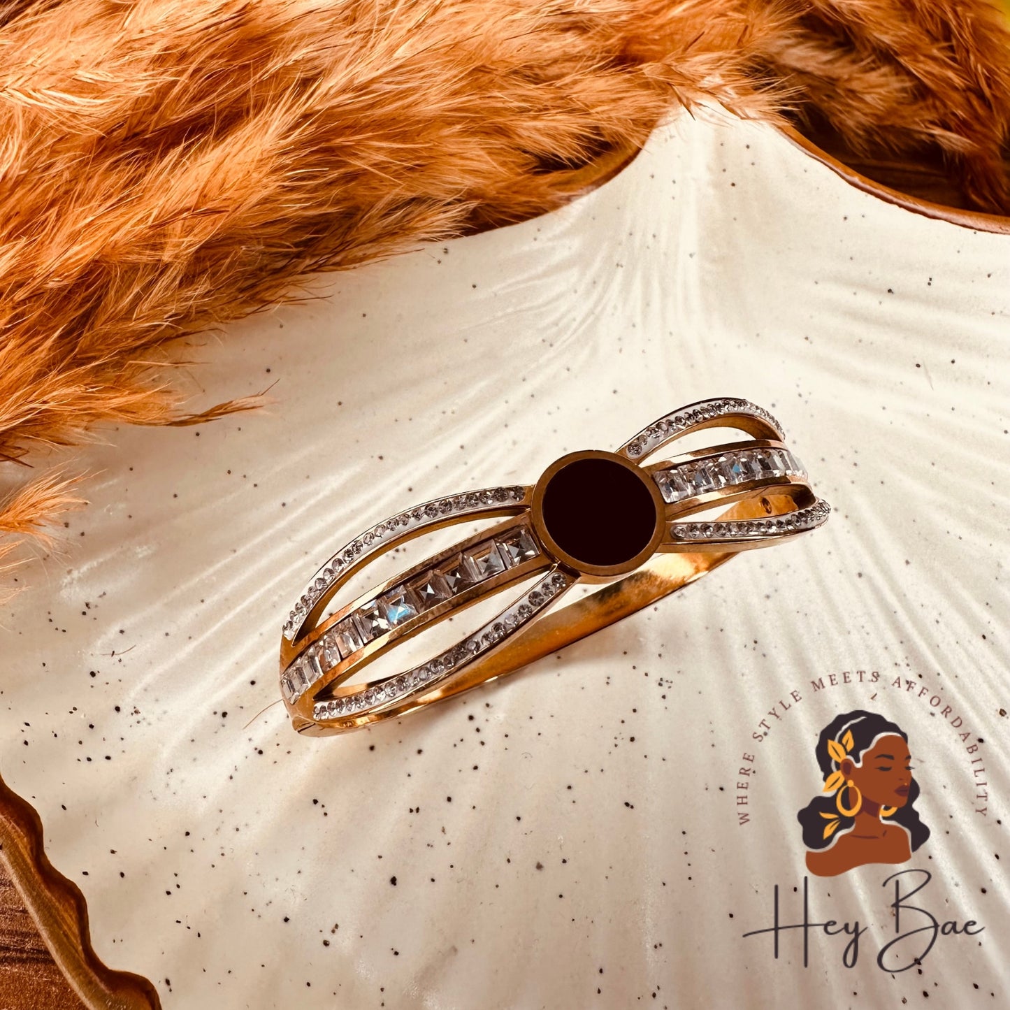 HeyBae Anti-Tarnish Stainless Steel Kada in premium HeyBae jewelry gift packaging