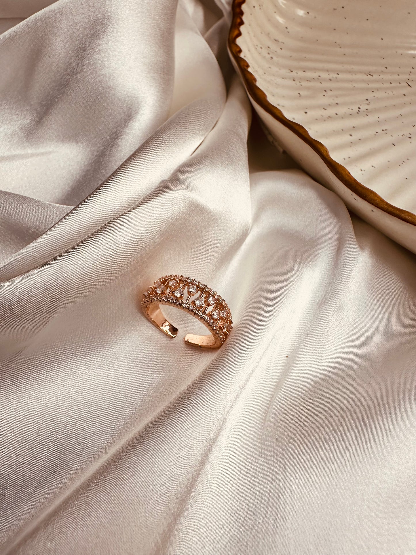 HeyBae AD studded ring in premium jewelry gift box β perfect for gifting