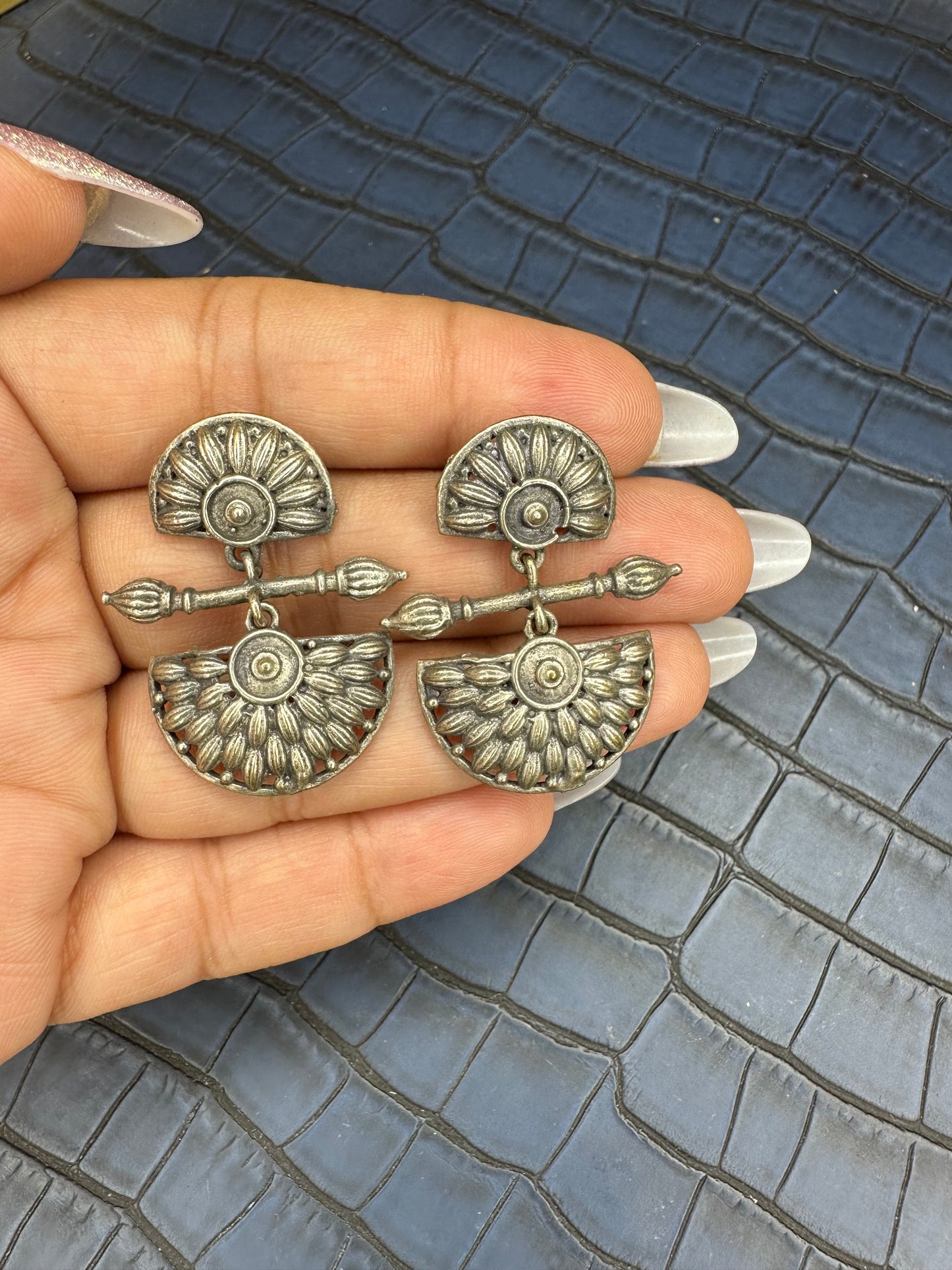HeyBae Oxidised Drop Earrings Showcased in Luxury Premium Packaging