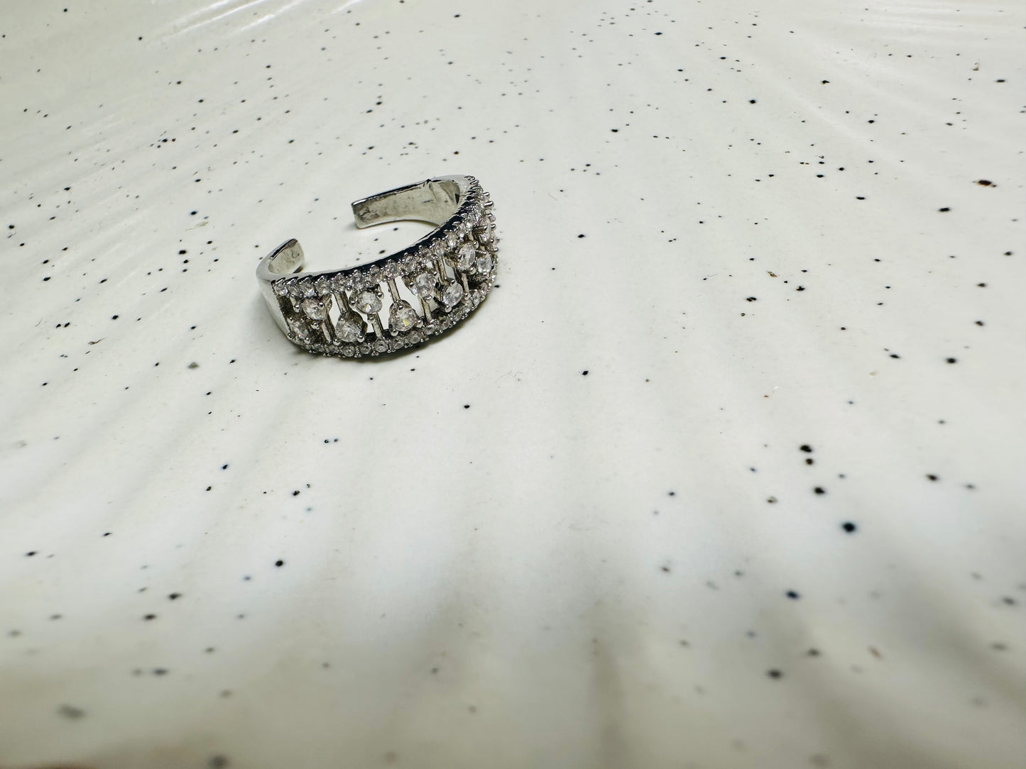 Premium HeyBae adjustable AD studded ring β perfect for gifting and daily wear
