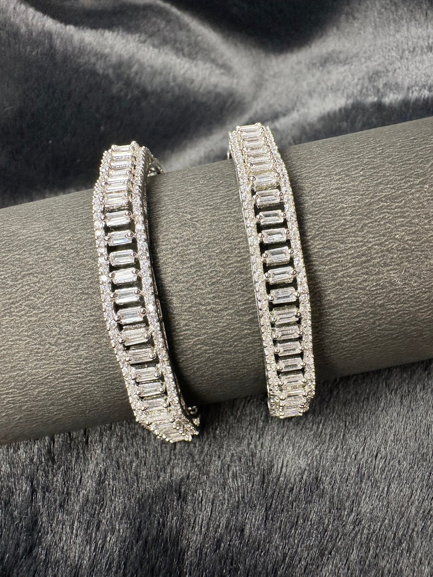 HeyBae Sparkling AD Bangle worn on wrist showing elegant fit and sparkle