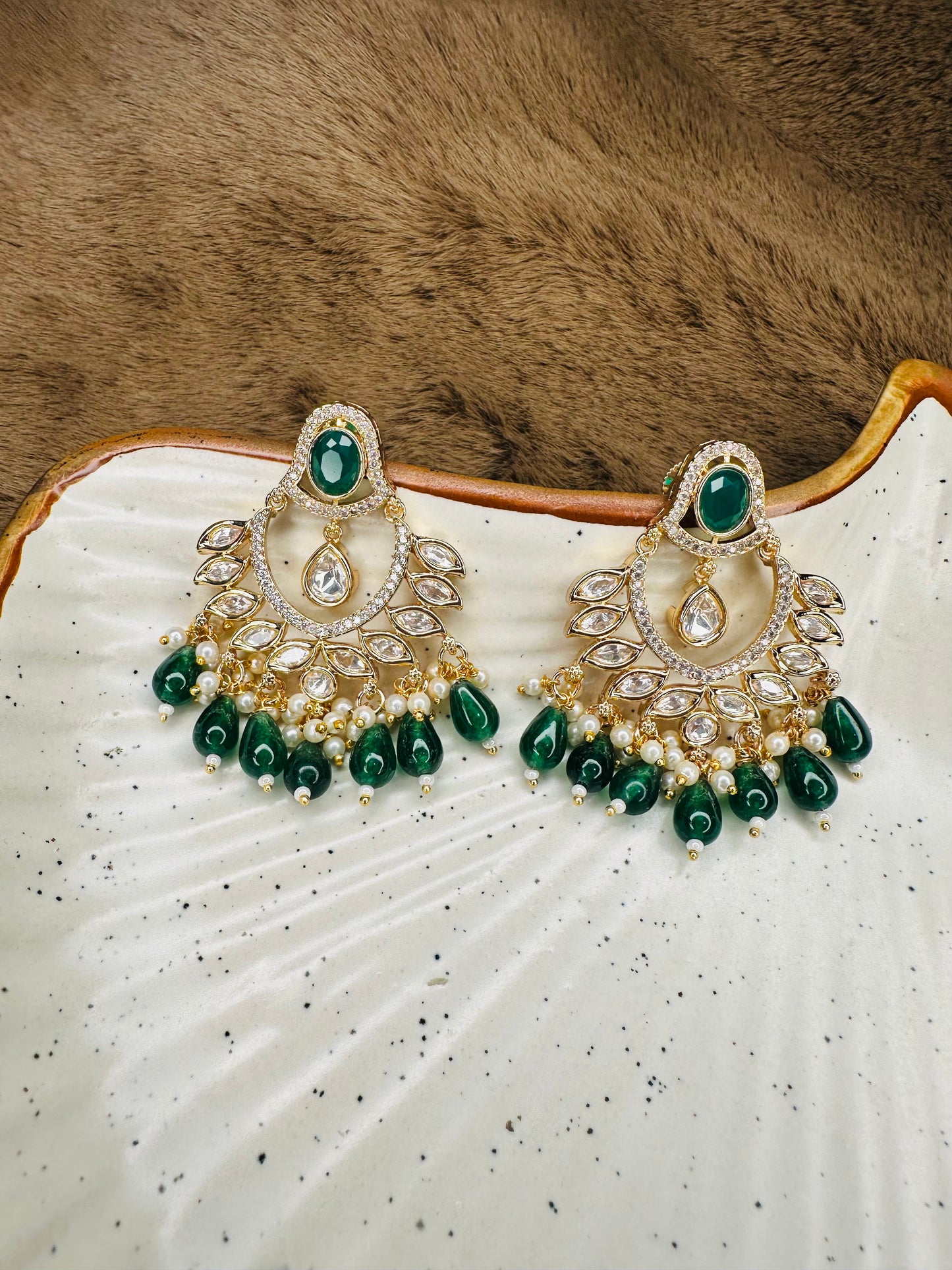 moissanite-gold-greenstone-earrings-for-women