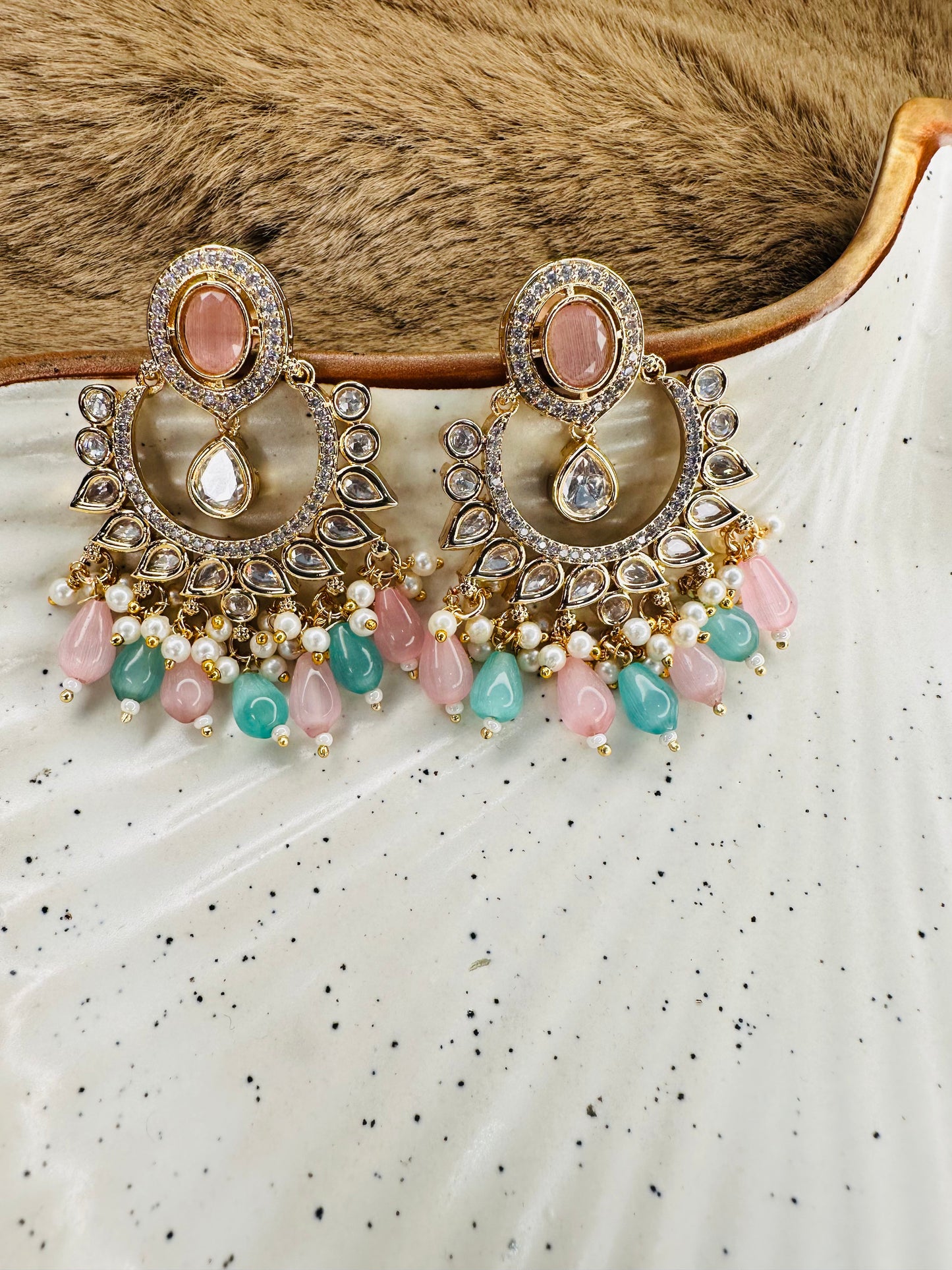 gold-plated-multicolor-earrings-india