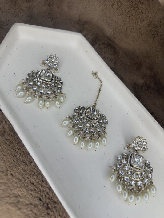 Earrings & Maang Tikka