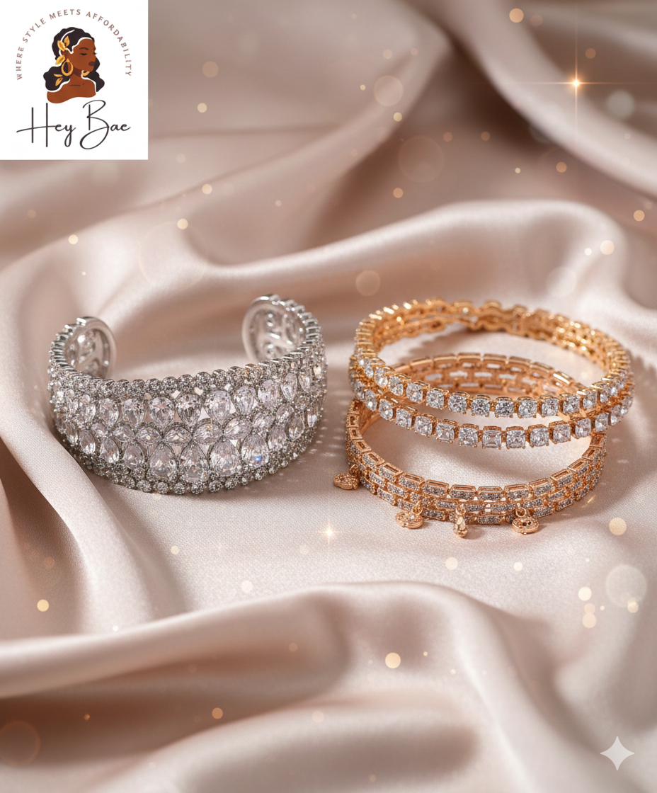 AD Bracelets for Women – American Diamond Tennis & Party Bracelet Designs