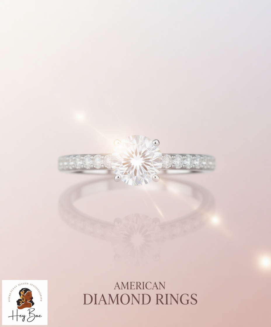 American Diamond Rings for Women – CZ, Solitaire & Cocktail Designs