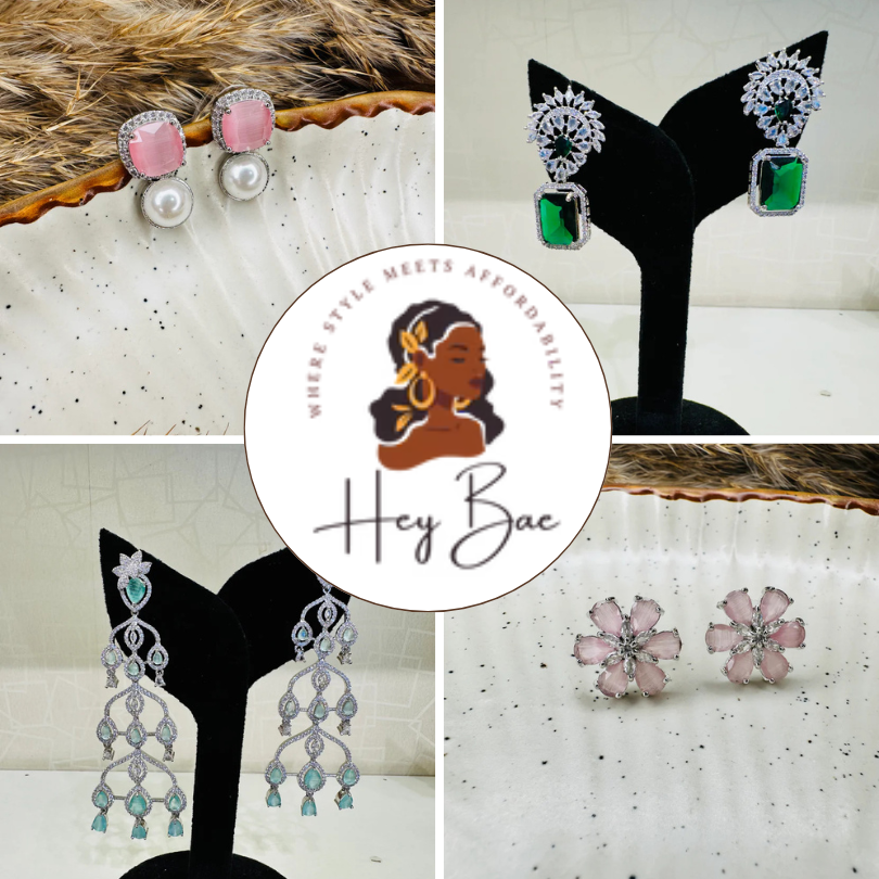 American Diamond earrings for parties and weddings – sparkly and elegant styles