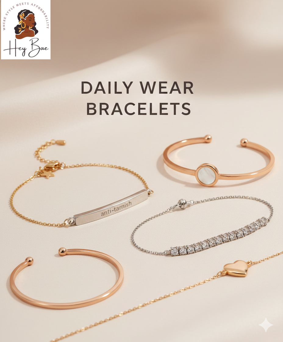 Daily Wear Bracelets for Women – Minimal, Adjustable & Anti-Tarnish Designs