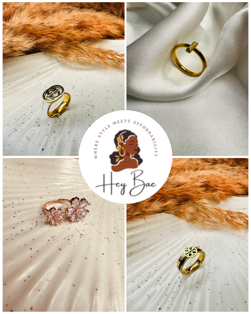 "HeyBae oxidised rings – antique silver tribal and boho designs, adjustable and stylish for ethnic and casual wear."  "Oxidised statement rings by HeyBae – handcrafted silver-tone rings perfect for festivals, weddings, and everyday style."