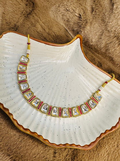 Choker and Earrings—Modern Layout