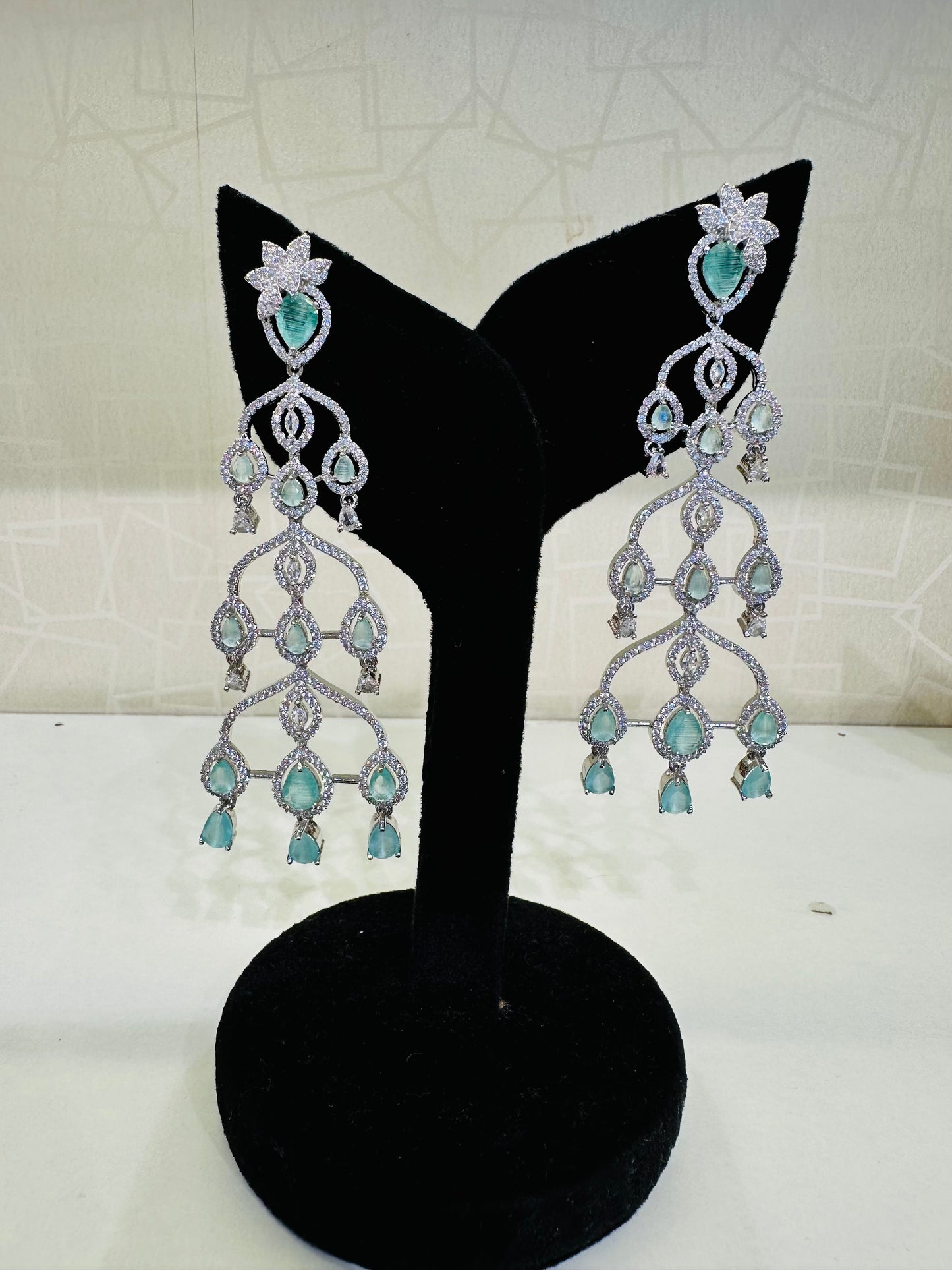 HeyBae Long AD Dangler Earrings for Ethnic Wear