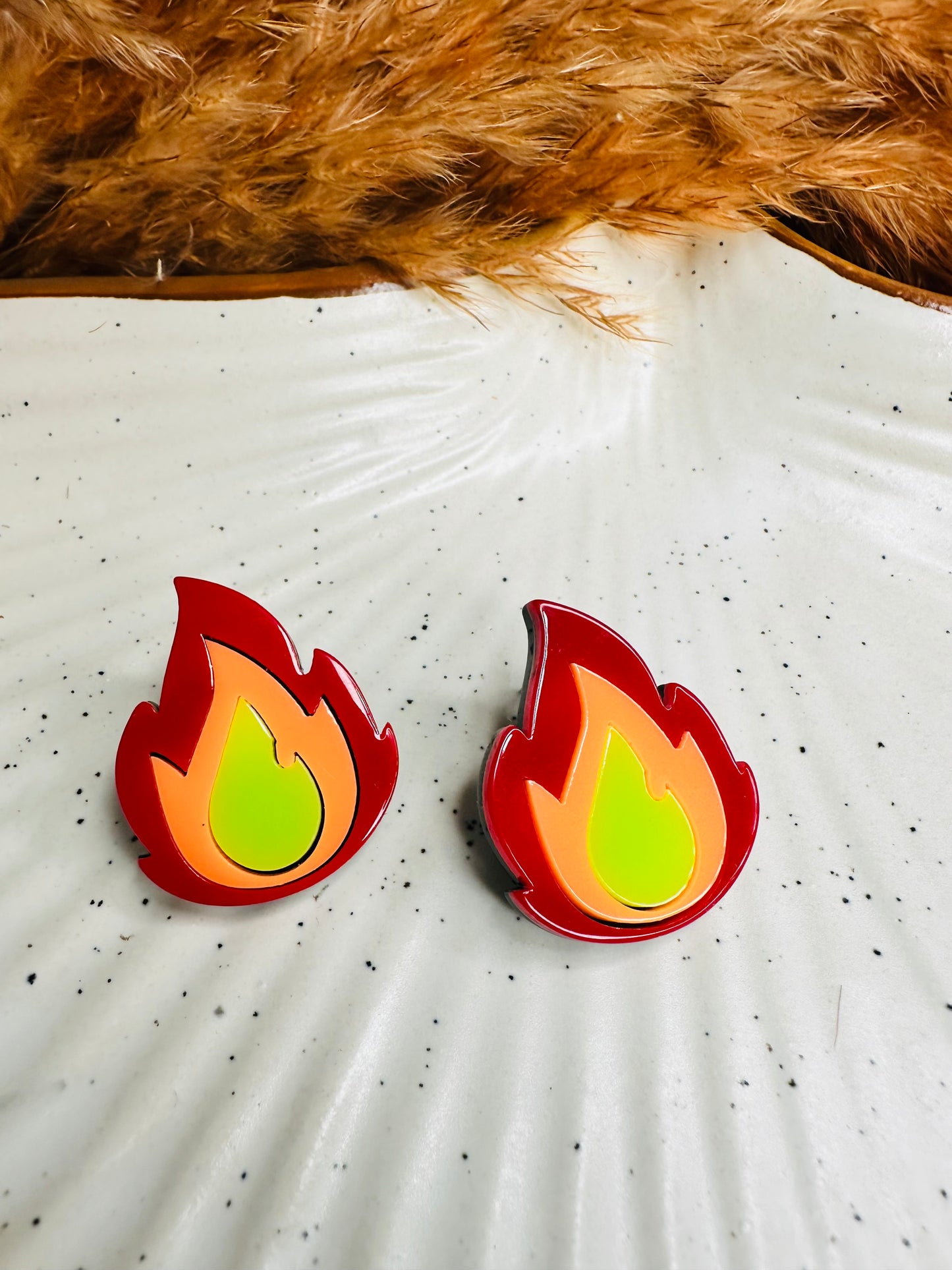 HeyBae Quirky Flame Earrings | Funky & Fun Design | ₹249