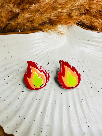 HeyBae Quirky Flame Earrings | Funky & Fun Design | ₹249