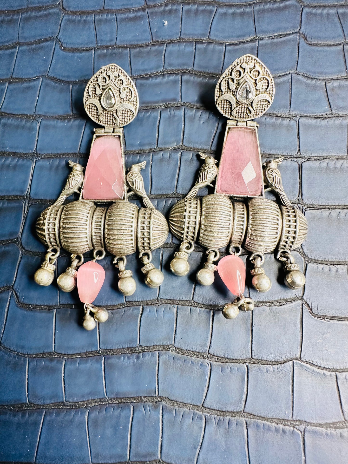 HeyBae Big Oxidised Earrings for Women – Ethnic & Western Statement Earrings