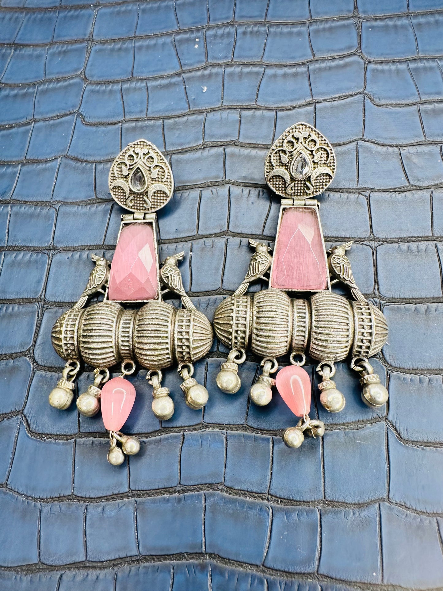 HeyBae Big Oxidised Earrings for Women – Ethnic & Western Statement Earrings