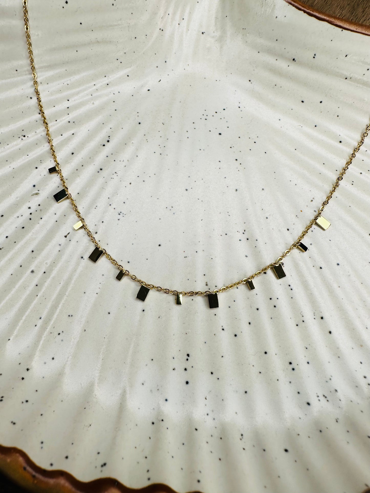 HeyBae Minimalist Gold Bar Chain Necklace | Versatile Ethnic & Western Jewelry