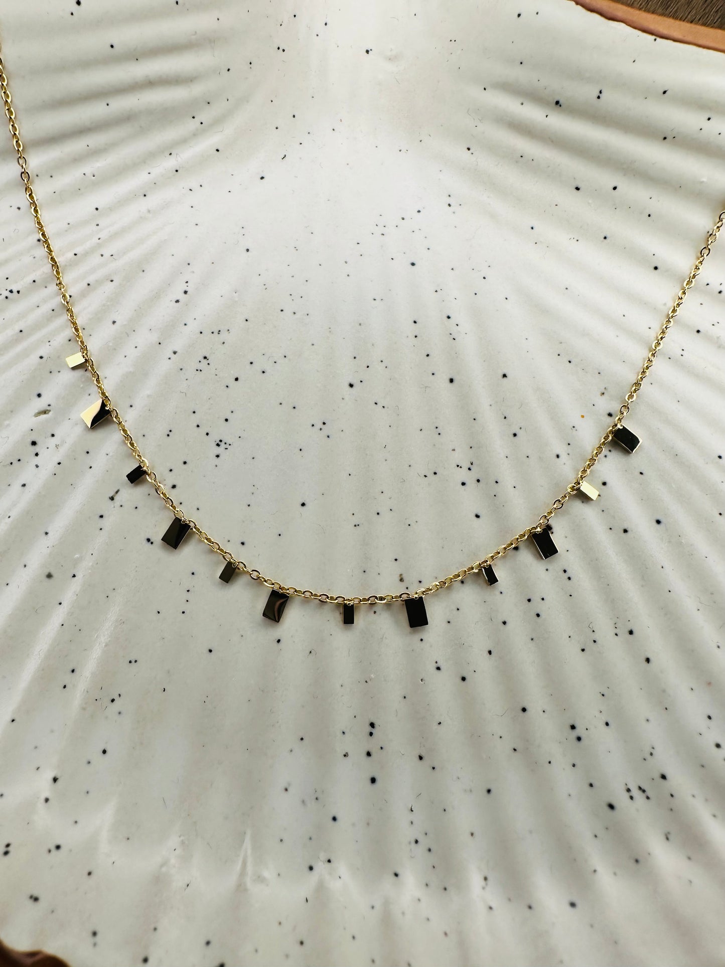 HeyBae Minimalist Gold Bar Chain Necklace | Versatile Ethnic & Western Jewelry