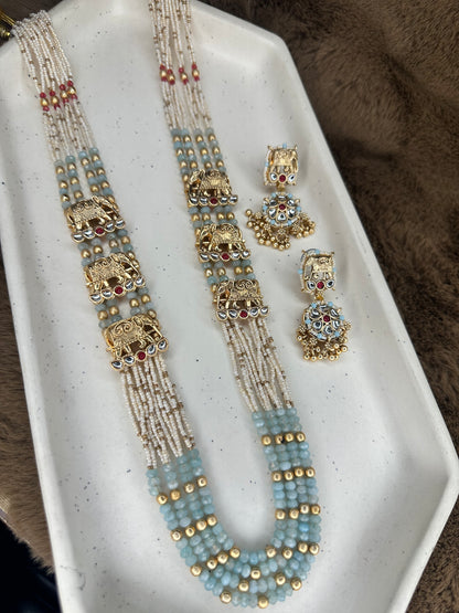 Necklace & earrings – storytelling temple jewelry
