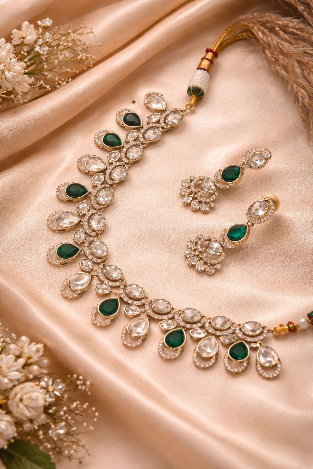Hey Bae Emerald Elegance Moissanite Jewelry Set
