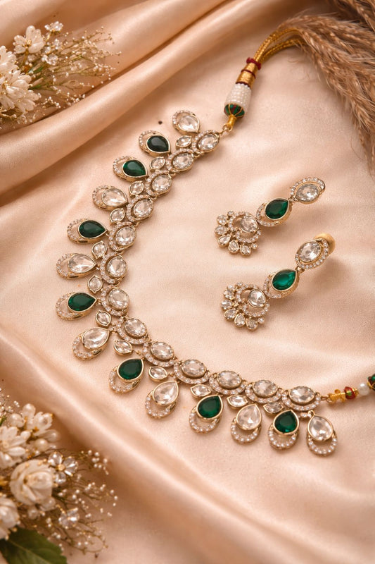 Hey Bae Emerald Elegance Moissanite Jewelry Set