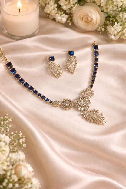 Hey Bae Sapphire Crystal Statement Necklace Set